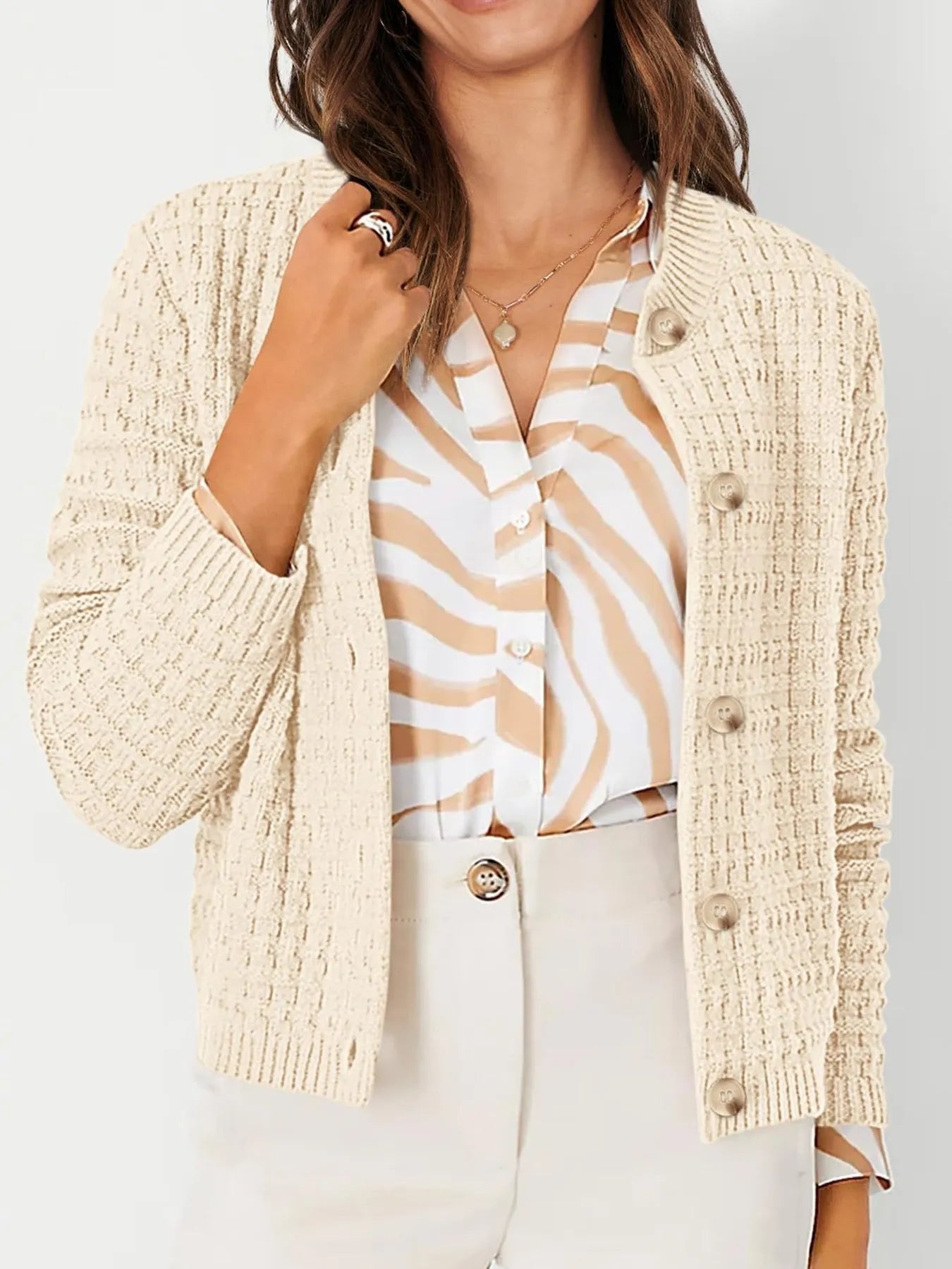 Harper™ - Strickjacke mit Knopfleiste