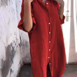 Paige - Knopf-Breeze Kleid