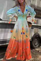 Demeter | Maxikleid in Dusk Bloom