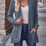 Neva™ - Eleganter Rippstrick-Cardigan mit langen Ärmeln