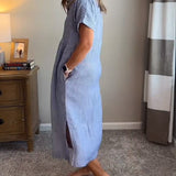 Cassie - Elegantes gestreiftes Kleid