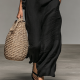 Lua | Damen Halterloses ärmelloses Maxikleid mit Rüschen