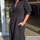 Karolin | Bequemes Langes Kleid