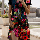 JULIA – Lebhaftes Kleid im Bohemian-Stil