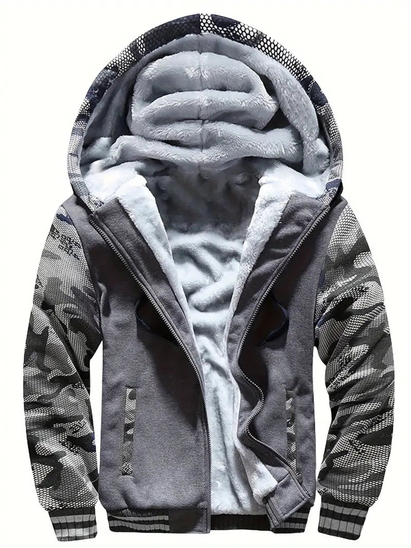 Noah - Warme Herren Fleecejacke Mit Kapuze