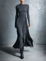 Vittoria ❘ Maxikleid mit seitlichem Knoten