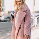 Zoe - Langer Teddymantel