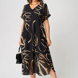 Hanna™ - Elegantes Chiffonkleid