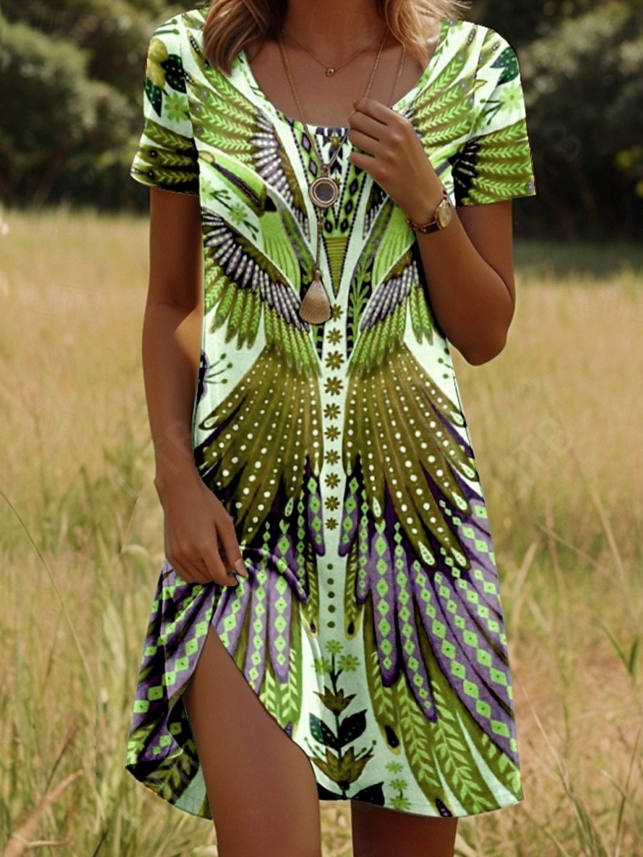 JULIA – Lebhaftes Kleid im Bohemian-Stil
