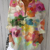 Elara | Aquarellträume Bluse