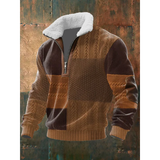 SILVORO | Fleece-Pullover mit hohem Kragen