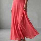 Juni | Off-Shoulder Drapiertes Midi-Kleid