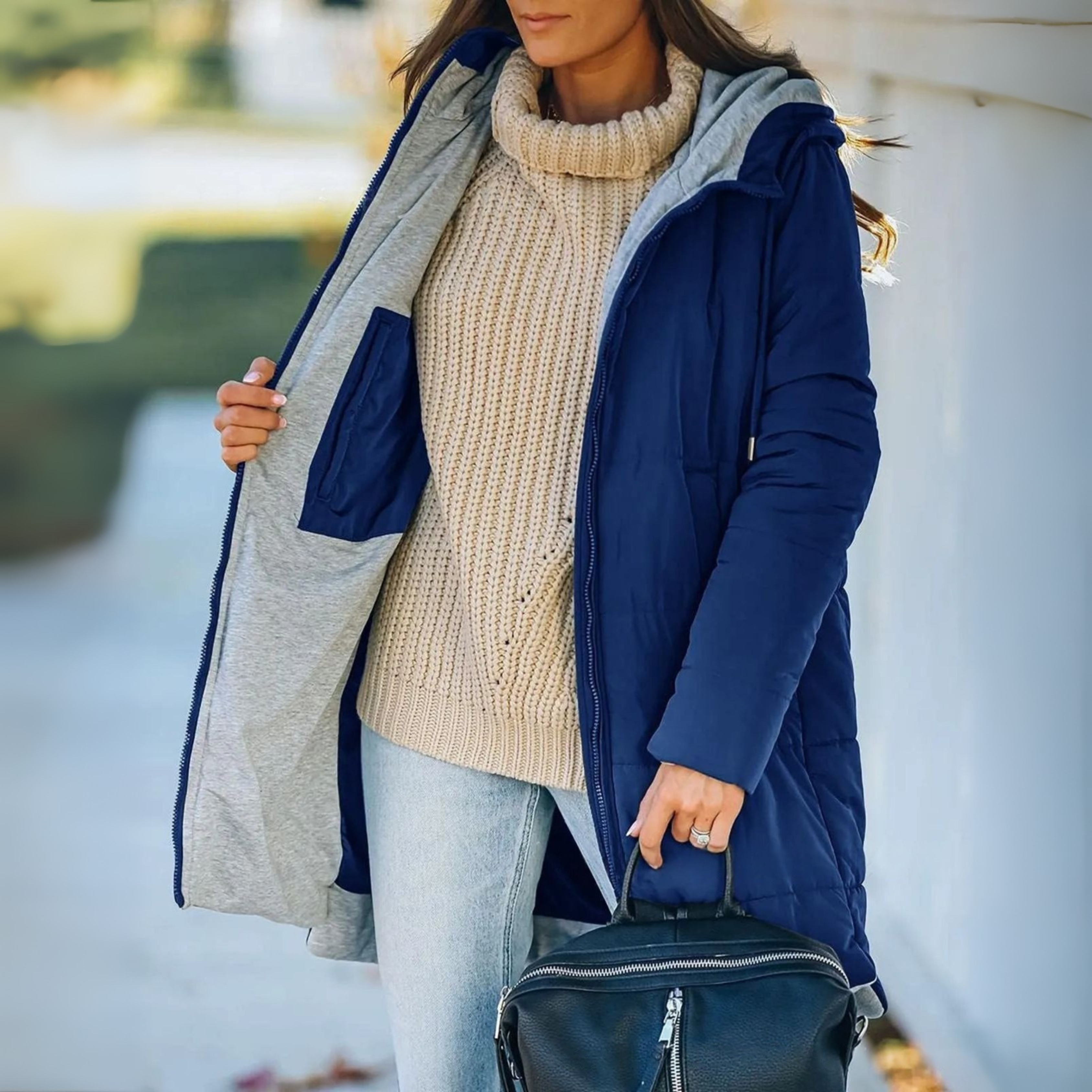 Rae™ - Lässige Kapuzen-Puffer-Daunenjacke