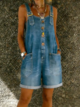 Zoë | Damen Overall mit Knöpfen und Taschen