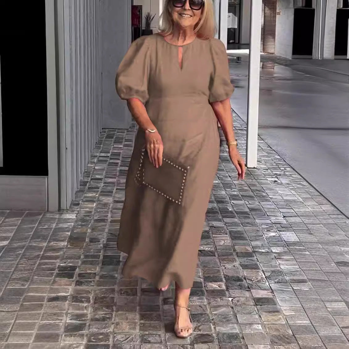 Juliana - Elegantes Kleid mit Puffärmeln