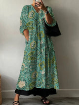 Elegantes Kleid mit Blumenmuster Paula