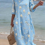 Maxine | Besticktes Mid-Sleeve Kleid