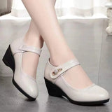 Lydia | Damen Wedge Mary Jane Schuhe