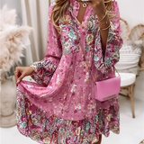 Ashley™ - Gedrucktes Boho-Kleid