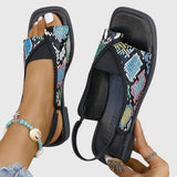 Mady | Damen Orthopädische Sandalen mit Quadratzehen