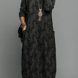 Lea - Lässiges Rundhals Winterkleid