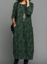 Lea - Lässiges Rundhals Winterkleid