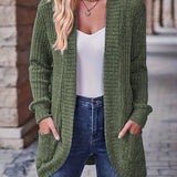 Neva™ - Eleganter Rippstrick-Cardigan mit langen Ärmeln