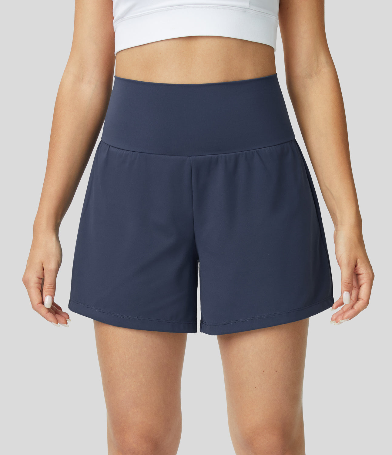 Luigia - 2 In 1 Yoga Shorts Mit Hoher Taille