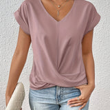Cleo™ - Lässiges T-Shirt mit Sweetheart-Ausschnitt
