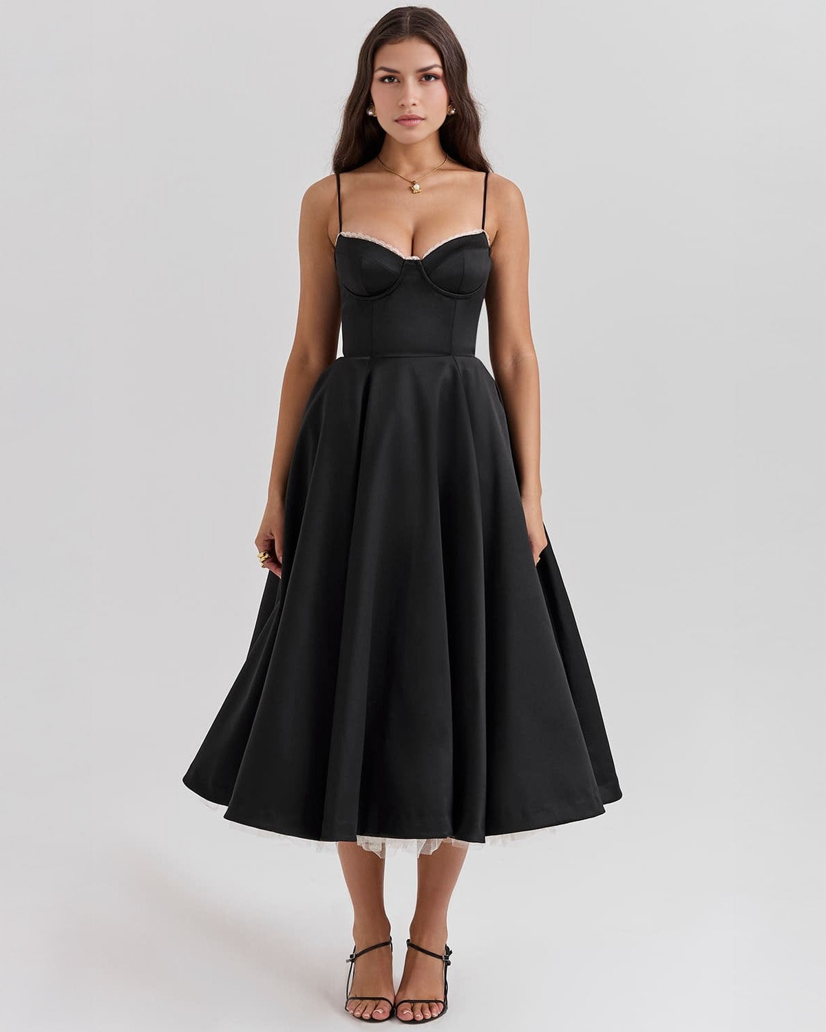 Ophira™ - Elegantes Korsett-Midi-Kleid