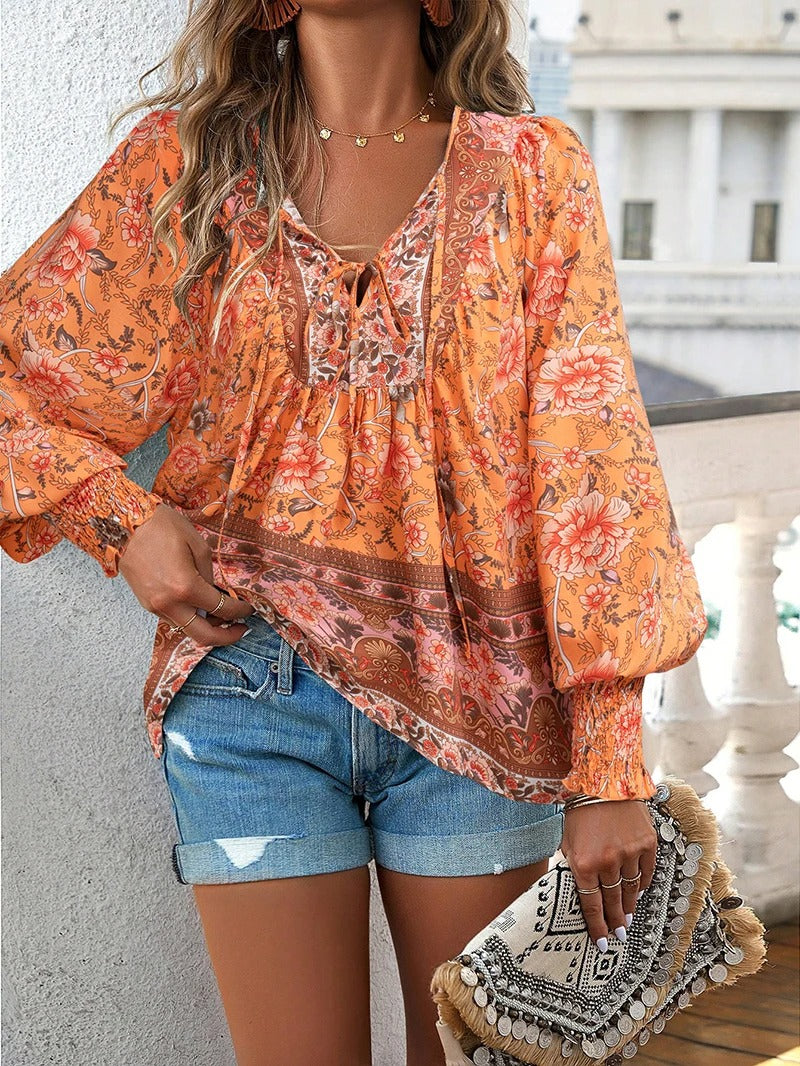Helena™ - Sommer Blumen Top