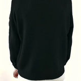 Caroline - Solider Pullover Mit Halber Knopfleiste