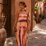 Damen Trägerloses Maxi-Kleid