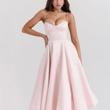 Ophira™ - Elegantes Korsett-Midi-Kleid