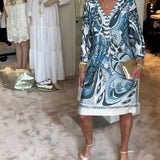 Moonie - Kleid mit Sonnenstrahlen-Druck