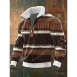 SILVORO | Fleece-Pullover mit hohem Kragen