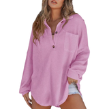 KATHRYN™ – Luftige V-Ausschnitt Knopf-Bluse