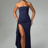 Stacy | Schulterfreies Maxikleid