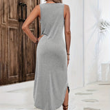 Sirene Herz Druck Maxi Kleid