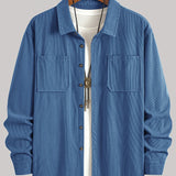 Bryce | Herren Langarm-Overshirt mit Taschen und Knöpfen