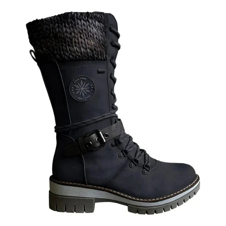 FrostLuxe™ - Wasserdichte Schnürstiefel in Wadenlänge