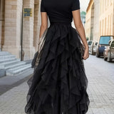 Cecil™ - Stilvoller Mesh-Layered Tutu-Rock