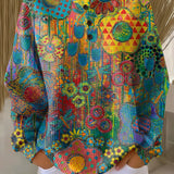 Alina | Bunter Pullover mit Blumenmuster