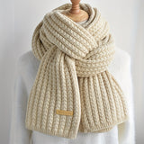 Matteo Herren Strickschal mit geometrischem Muster