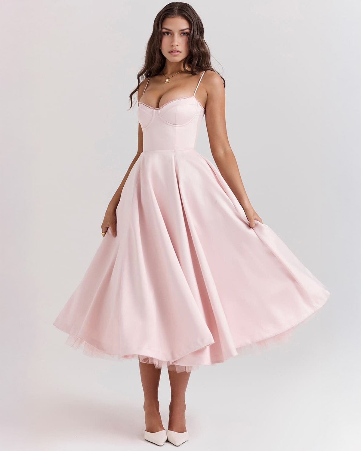 Ophira™ - Elegantes Korsett-Midi-Kleid