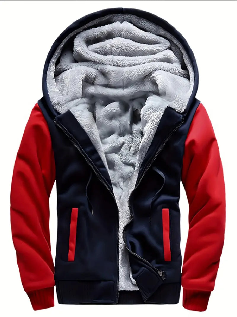 Noah - Warme Herren Fleecejacke Mit Kapuze