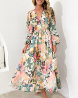 Sofie™ - Elegantes Geblümtes Kleid