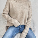 Bridgette™ - Bequemer langer Rollkragenpullover