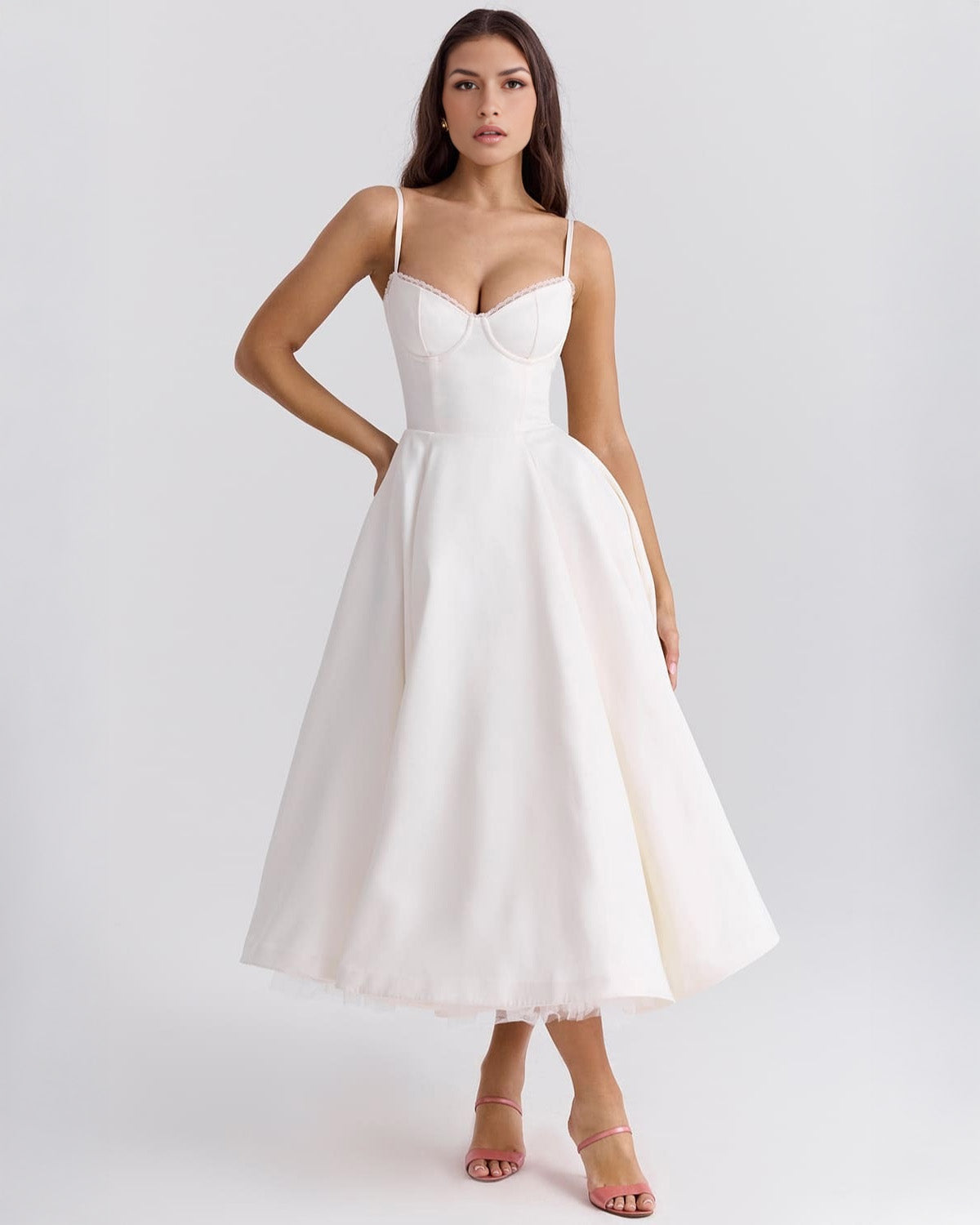 Ophira™ - Elegantes Korsett-Midi-Kleid