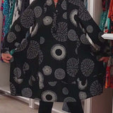 Marlene™ - Lässiges Kleid mit geometrischem Druck